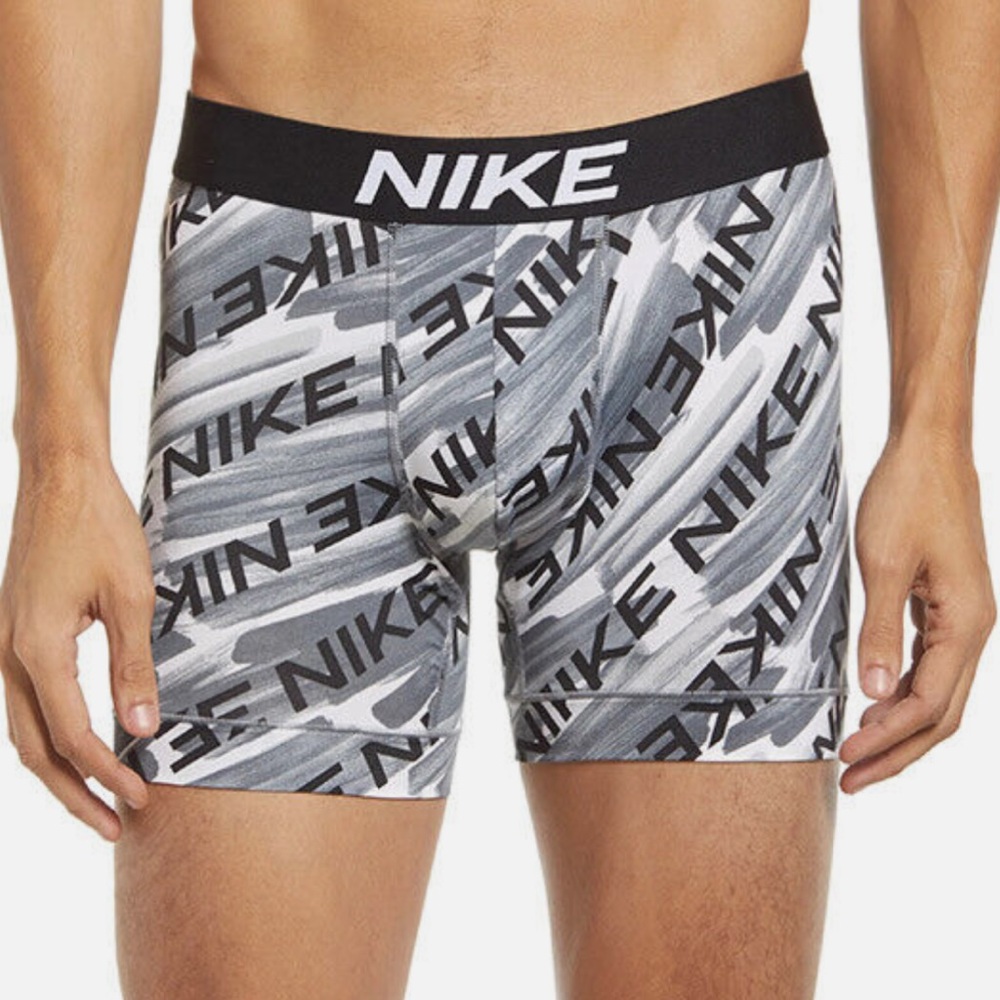Nike - Essential Micro DRI-FIT Boxer Brief - Gray/Black - Medium